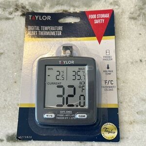 Taylor Digital Temperature Alert Thermometer for Food Storage Safety